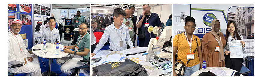 Выставка Дубая, фото с клиентами