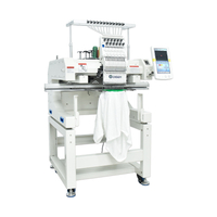 Компьютеризированная вышивальная машина 500*800 мм, вышивка футболок, иглы 12/15