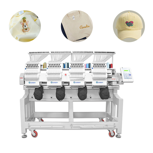 DS-1504 компьютерная вышиваемая машина 4 головы футболка для шляпы