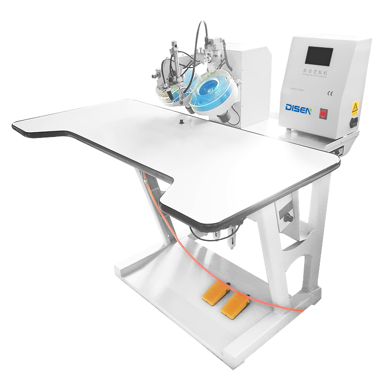 Полуавтоматическая ультразвуковая машина для горячей фиксации стразов DS-S201 для текстильной одежды